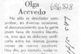 Olga Acevedo. Olga Acevedo.
