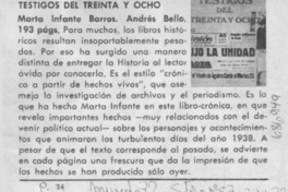 Testigos del treinta y ocho Testigos del treinta y ocho
