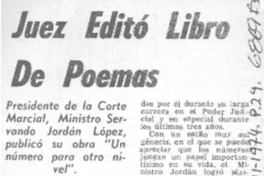 Juez editó libro de poemas. Juez editó libro de poemas.
