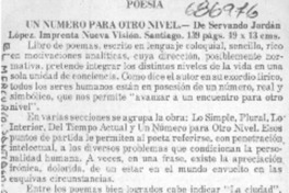 Un número para otro nivel. Un número para otro nivel.