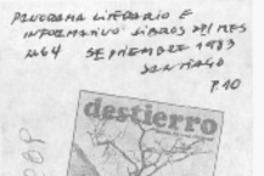 Destierro. Destierro.