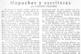 Mapuches y escritores Mapuches y escritores