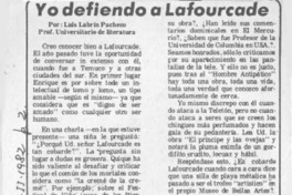Yo defiendo a Lafourcade Yo defiendo a Lafourcade