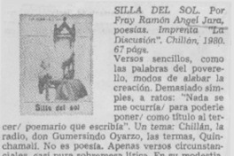 Silla del sol. Silla del sol.