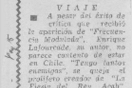 Viaje. Viaje.