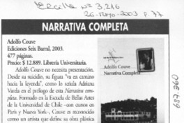 Narrativa completa Narrativa completa