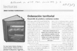 Ordenación territorial. Ordenación territorial.