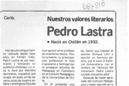 Pedro Lastra. Pedro Lastra.
