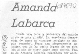 Amanda Labarca. Amanda Labarca.