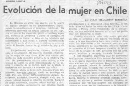Evolución de la mujer en Chile Evolución de la mujer en Chile