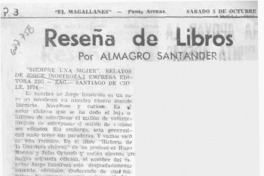 Reseña de libros Reseña de libros