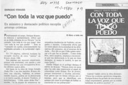 Con toda la voz que puedo". Con toda la voz que puedo".