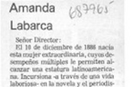 Amanda Labarca Amanda Labarca