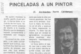 Pinceladas a un pintor. Pinceladas a un pintor.