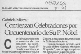 Comienzan celebraciones por cincuentenario de su P. Nobel. Comienzan celebraciones por cincuentenario de su P. Nobel.