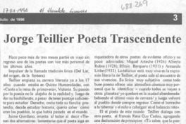 Jorge Teillier poeta trascendente. Jorge Teillier poeta trascendente.