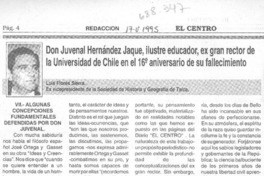 Don Juvenal Hernández Jaque, ilustre ecuador. Don Juvenal Hernández Jaque, ilustre ecuador.
