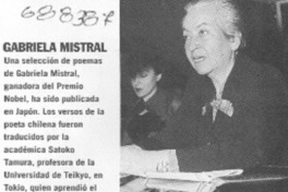 Gabriela Mistral. Gabriela Mistral.
