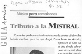 Tributo a la Mistral.