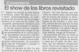 El show de los libros revisitado. El show de los libros revisitado.