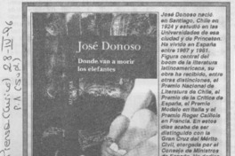 José Donoso. José Donoso.