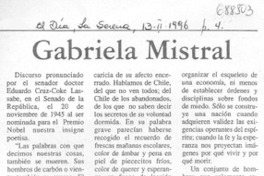 Gabriela Mistral Gabriela Mistral