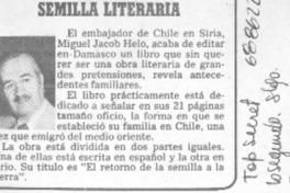 Semilla literaria. Semilla literaria.