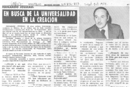 En busca de la universalidad en la creación [Entrevista]