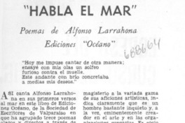 Habla el mar". Habla el mar".