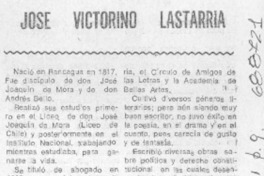 José Victorino Lastarria. José Victorino Lastarria.