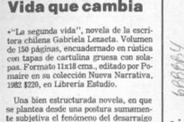 Vida que cambia.