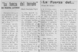 La fuerza del terruño" en Marina Latorre La fuerza del terruño" en Marina Latorre