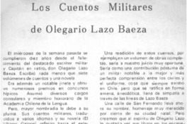 Los cuentos militares de Olegario Lazo Baeza Los cuentos militares de Olegario Lazo Baeza