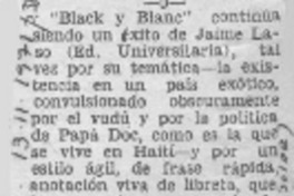Black y blanc. Black y blanc.