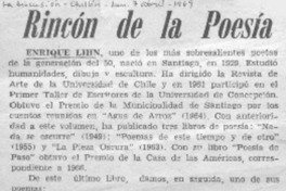 Enrique Lihn.