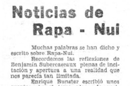 Noticias de Rapa-Nui Noticias de Rapa-Nui