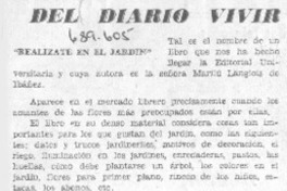 Realízate en el jardín