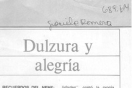 Dulzura y alegría