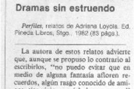 Dramas sin estruendo. Dramas sin estruendo.
