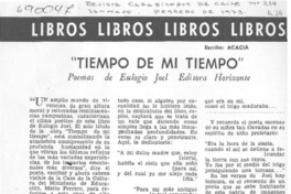 Tiempo de mi tiempo" Tiempo de mi tiempo"