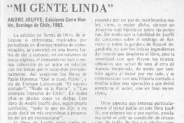 Mi gente linda" Mi gente linda"