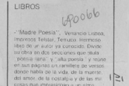 Madre poesía". Madre poesía".