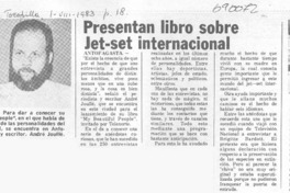 Presentan libro sobre Jet-set internacional. Presentan libro sobre Jet-set internacional.