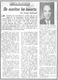 Un escritor ha muerto