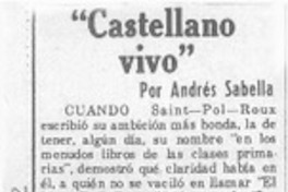 Castellano vivo Castellano vivo