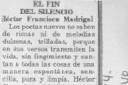 El fin del silencio El fin del silencio