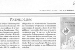 Polémico libro. Polémico libro.