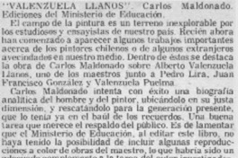 Valenzuela Llanos" Valenzuela Llanos"