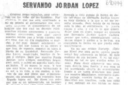 Servando Jordán López Servando Jordán López