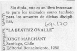 La Beatriz Ovalle. La Beatriz Ovalle.